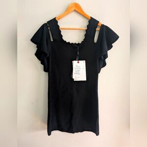 Apiece Apart Black Sheath Dress Size S Black